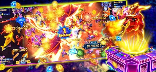 gig ငါးပစ်ဂိမ်း mobile APP screen တွင် colorful underwater fish game ပြသနေသောမြင်ကွင်း